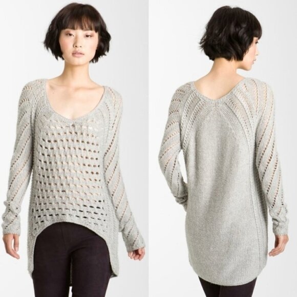 Helmut Lang | Inherent Texture Sweater In Light Grey - Picture 3 of 9